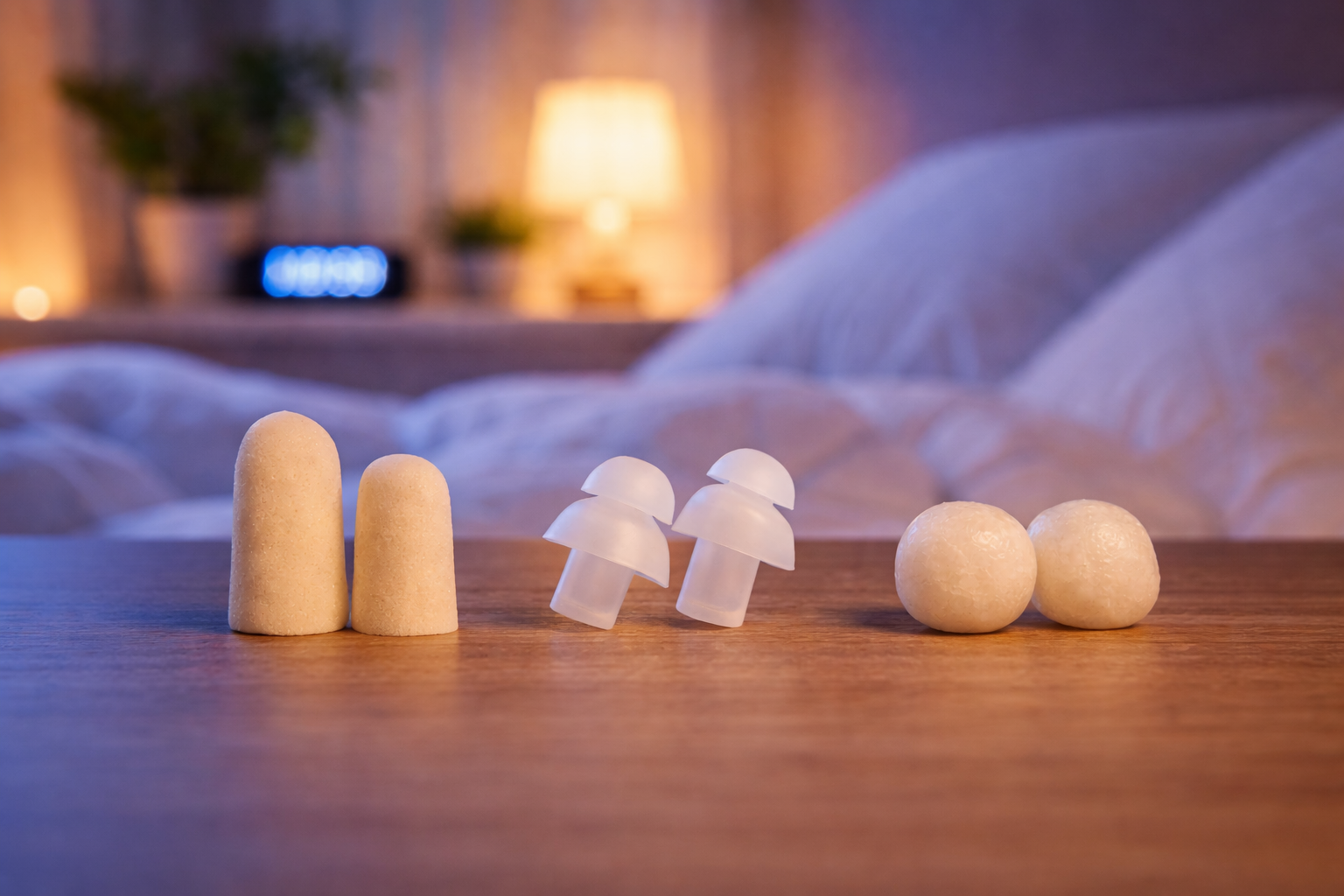 Different materials earplugs comparison